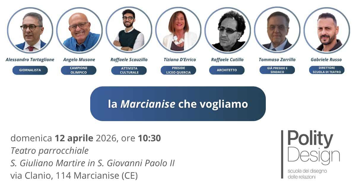Polity Design lancia "La Marcianise che vogliamo": un progetto integrato per il bene comune