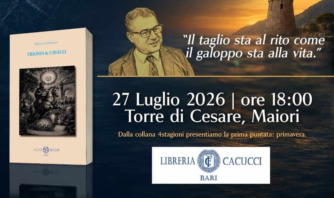 “Trionfi & Cavalli”: alla Torre di Cesare a Maiori la presentazione del libro di Salvatore Schiavone