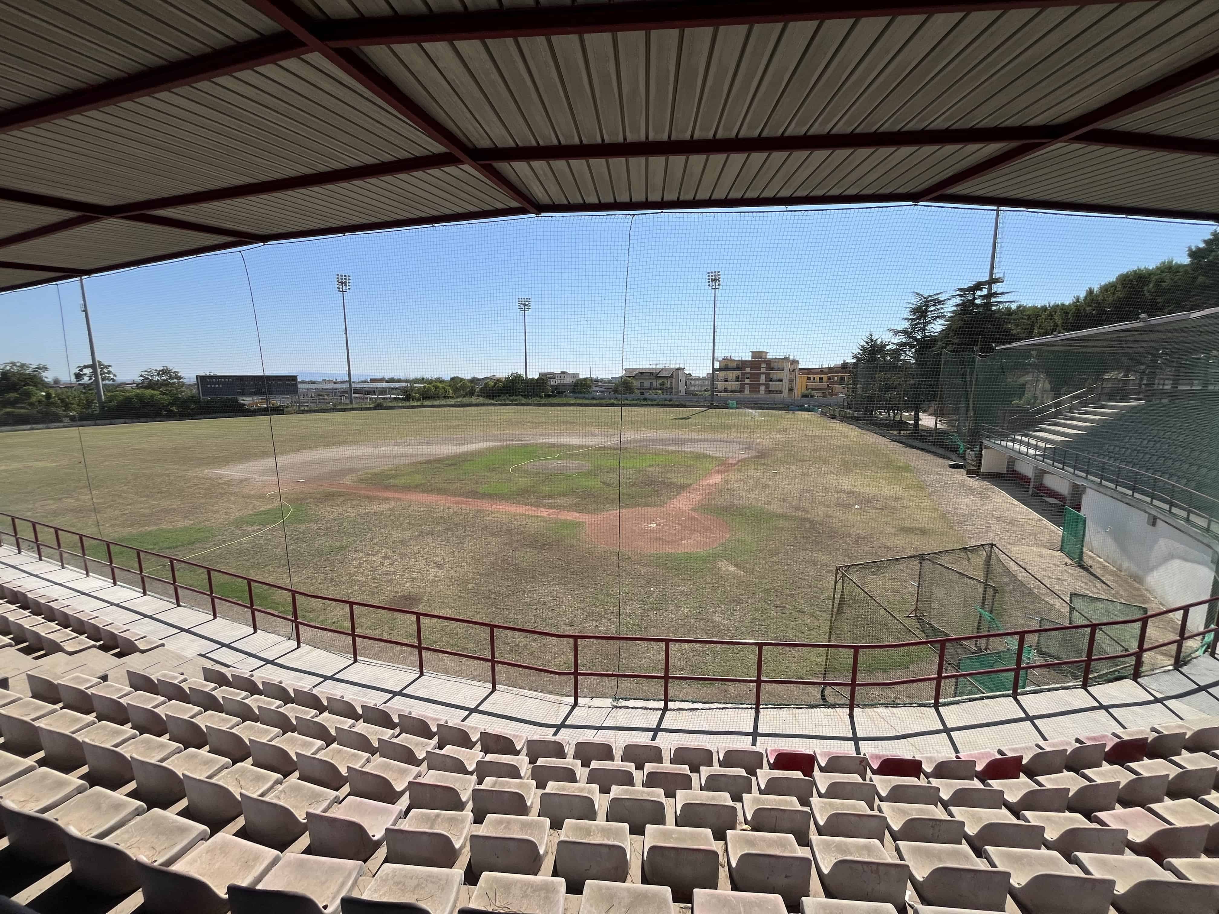 Lo stadio Reggia Caserta Baseball sepolto dal PNRR